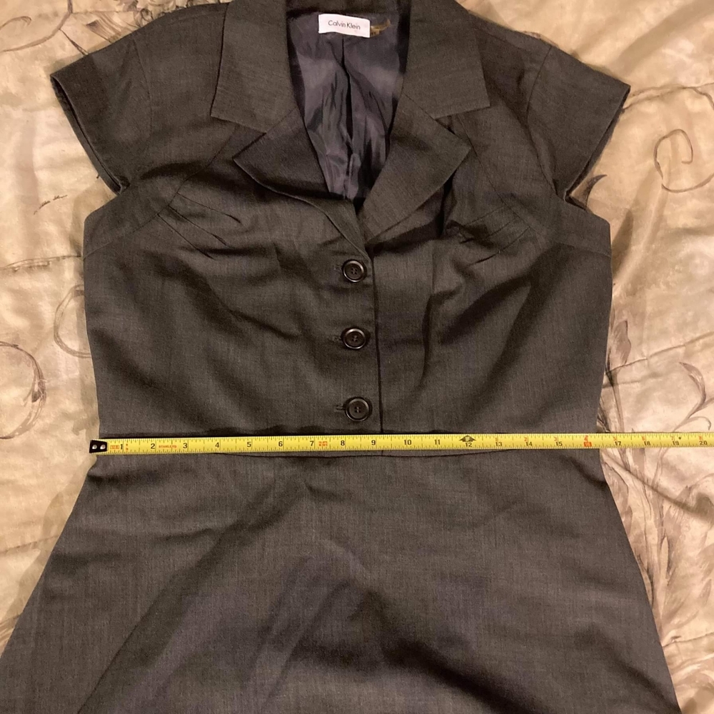 Calvin Klein Belted Collared Dress - Picture 8 of 9